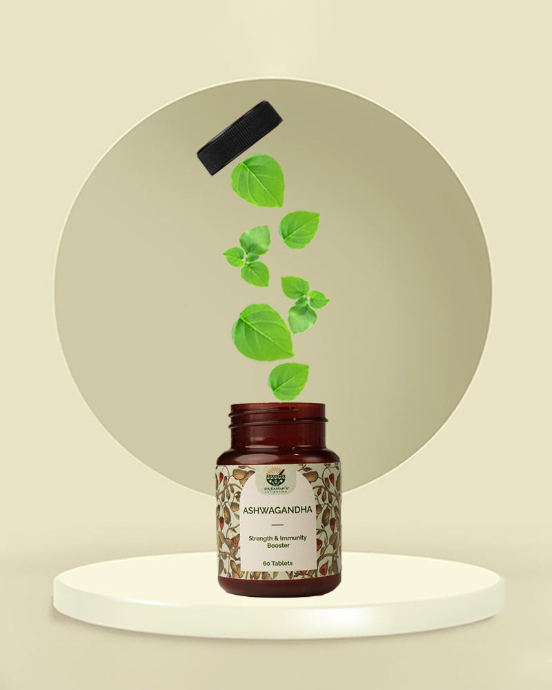 Ashwagandha Tablets | Strength & Energy Booster | 100% Root Extract - 60 Tab