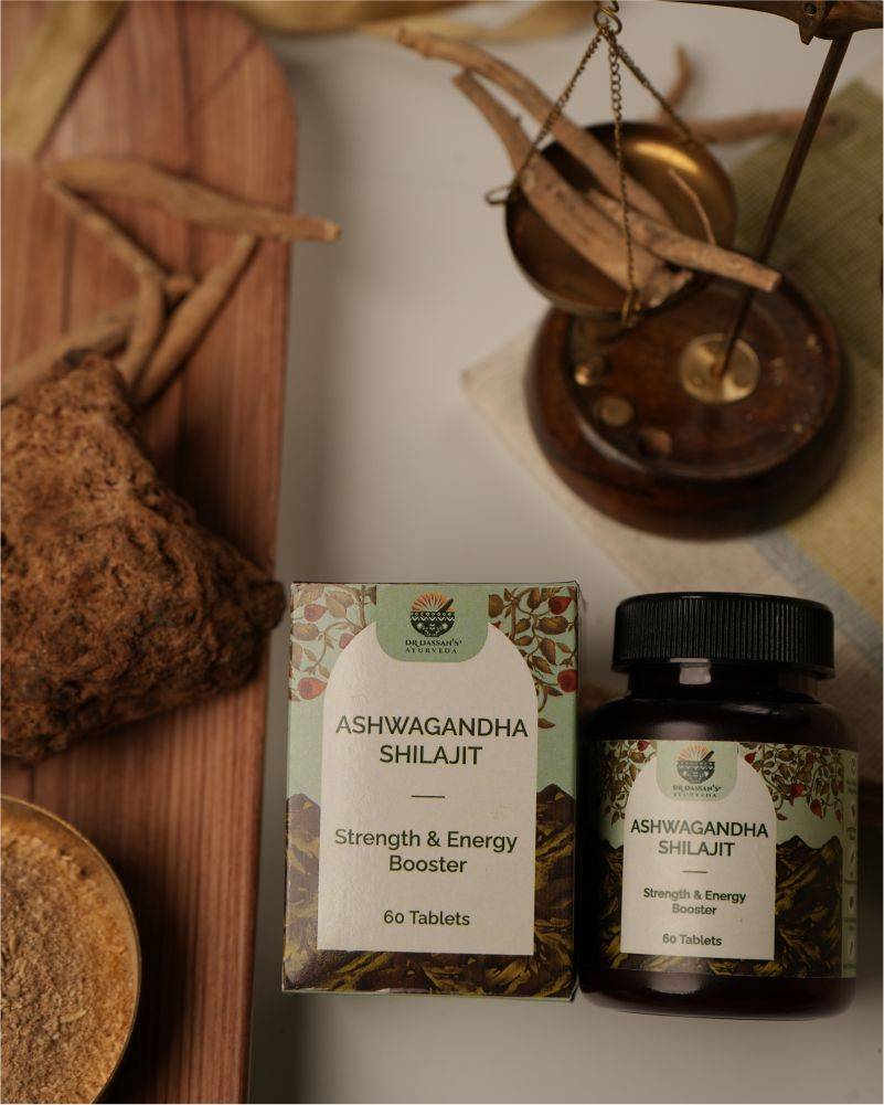 Ashwagandha Shilajit Tablets | Stamina | Energy Booster - 60 Tabs