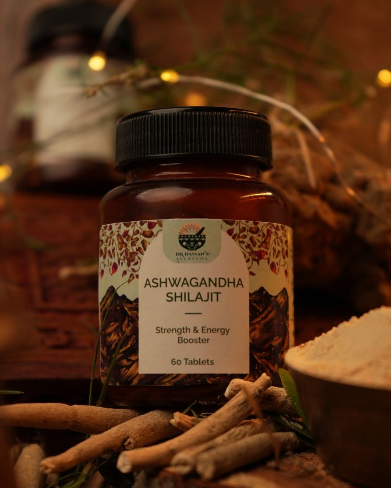 Ashwagandha Shilajit Tablets | Stamina | Energy Booster - 60 Tabs